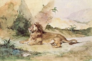砂漠のライオン、1834年